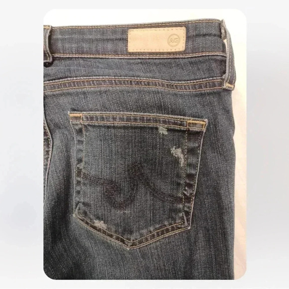 AG Adriano Goldschmied The Prima Cigarette Leg Distressed Jeans Size 25R - Picture 14 of 16